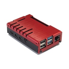 【NADA-ND-270RB】Raspberry Pi 4用アルミケース 赤