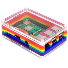 【PIMORONI-PIM339】Raspberry Pi用ケース Pibow 3 B+ - Rainbow