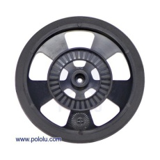 【POLOLU-1191】Solarbotics エンコーダ溝付きサーボホイール(黒)