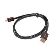 【SSCI-037914】フラットUSB2.0ケーブル(A-microBタイプ)1m