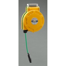 【EA124BK-11】10mmx20m エアーホースリール(自動巻取)