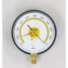 【EA106BA】0～-0.1MPa 真空計(置針型)