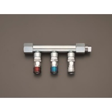 【EA140DL-131A】Rc 3/4インチ /3連 エアー配管分岐カップリング