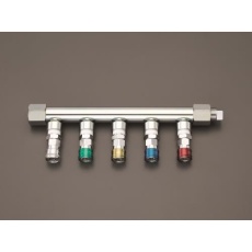 【EA140DL-151A】Rc 3/4インチ /5連 エアー配管分岐カップリング