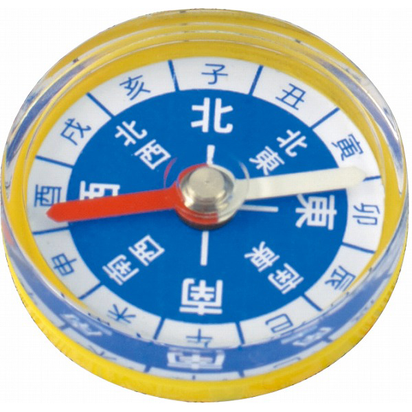 【70240】カラフル方位磁石 30φ黒