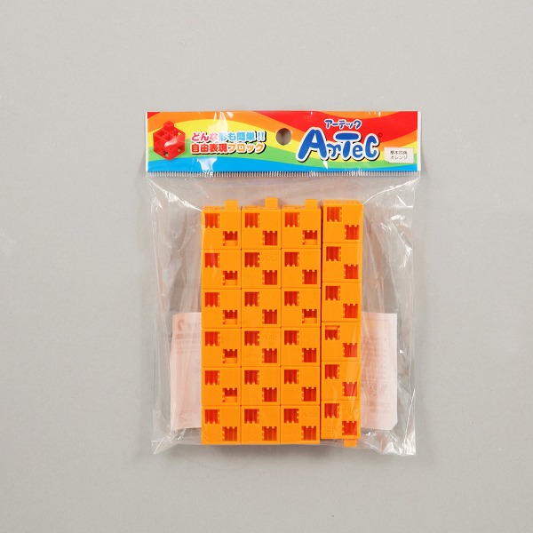 【77744】アーテックブロック 基本四角24PCSセットオレンジ