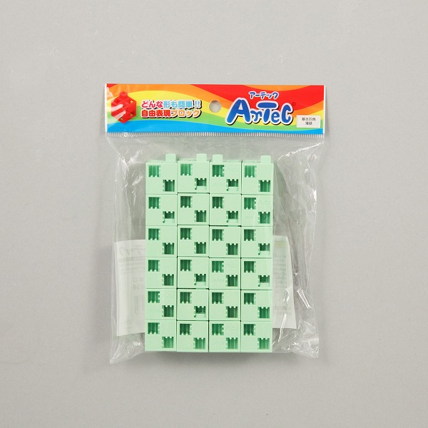【77747】アーテックブロック 基本四角24PCSセット薄緑