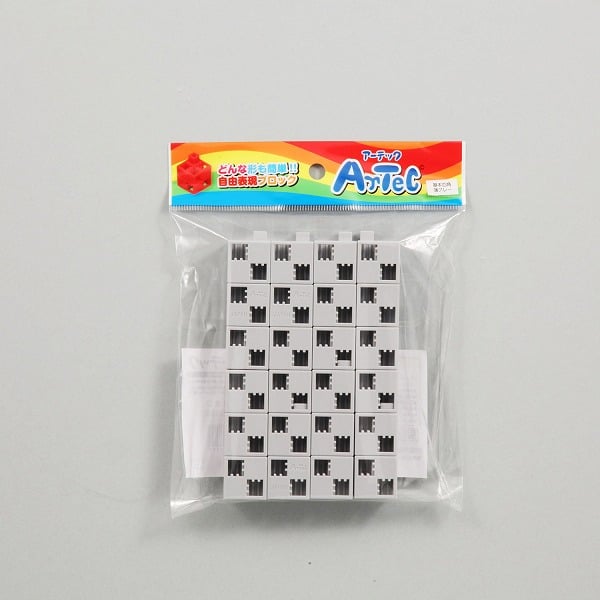 【77751】アーテックブロック 基本四角24PCSセット薄グレー