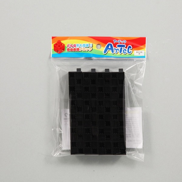 【77754】アーテックブロック 基本四角24PCSセット黒