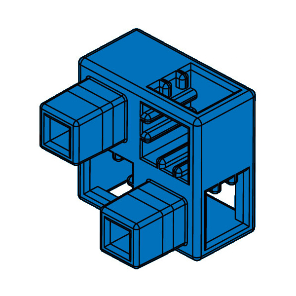 【77778】アーテックブロック ハーフB 8PCSセット青