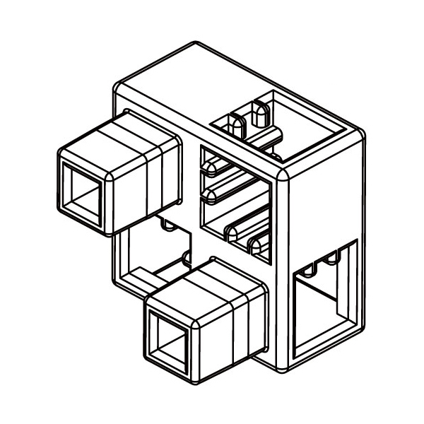 【77793】アーテックブロック ハーフB 8PCSセット白