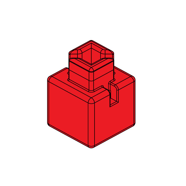 【77819】アーテックブロック ミニ四角 20pcsセット 赤