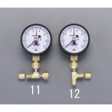 【EA301KA-11】0～7MPa 置針式圧力計(アダプター付/ヨコ型)