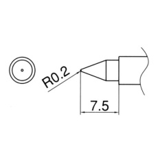 【EA304HE-1】R0.2mm こて先(EA304HE用)