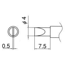 【EA304HE-2】4.0mm こて先(EA304HE用)