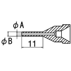 【EA323MA-25】φ1.6/φ3.0mm 交換用ノズル(EA323MA-1用)