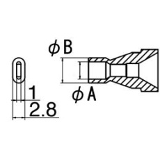 【EA323MA-26】φ3.0/φ4.8mm 交換用ノズル(EA323MA-1用)