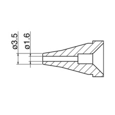【EA323MA-34】φ1.6/φ3.5mm 交換ノズル(EA323MA-2用)