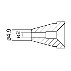 【EA323MA-35】φ2.0/φ4.9mm 交換ノズル(EA323MA-2用)
