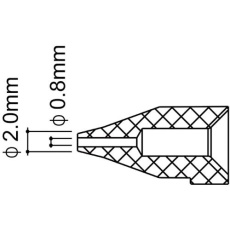 【EA323MB-11】φ0.8/φ2.0mm 交換ノズル(EA323MB-1/2用)