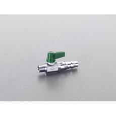 【EA425AH-1】R 1/8インチ ミニボールバルブ(カプラープラグ付)