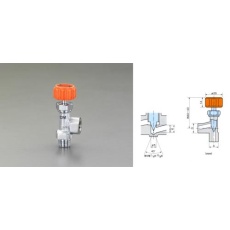 【EA426CM-333】R 3/8インチ xRc3/8インチ ニードルバルブ(アングル型)