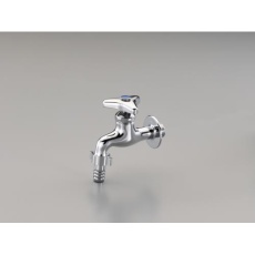 【EA468CB-4】PJ 1/2インチ ホースニップル付横水栓(寒冷地用)