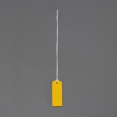【EA475HD-23】15×41mm 線名札(角形/黄/20枚)