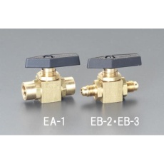 【EA496EB-2】F1/4インチ xF1/4インチ パネルマウントボールバルブ