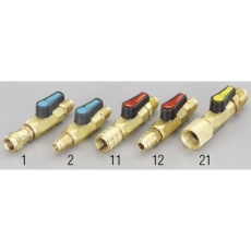 【EA496EF-2】F1/4インチ x F1/4インチ ボールバルブ(サービス用)