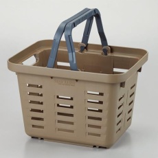 【EA505AS-23】310×249×209mm/10L バスケット(茶/4個)