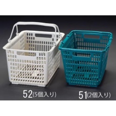 【EA506AB-52】429×316×243mm/19.8L バスケット(灰/5個)