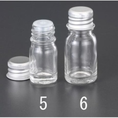 【EA508AR-5】φ23×50mm/5ml ガラス容器(アルミキャップ)