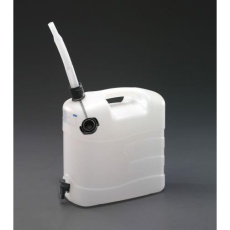【EA508AS-220】20L ウォーターポリタンク(ノズル・コック付)