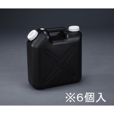 【EA508AT-310B】10L ポリタンク(遮光性/ノズル無/6個)