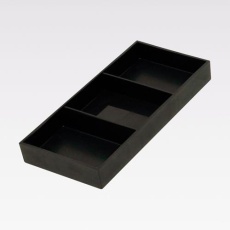 【EA508FB-21】212×102× 27mm 仕切付トレー(3セル/導電性)