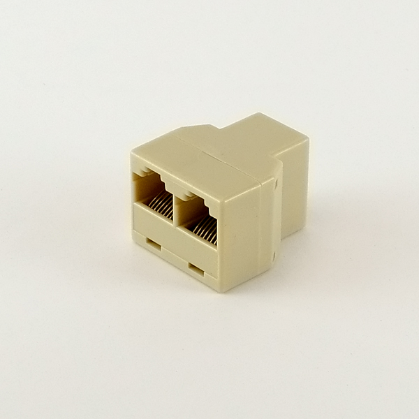 【RJ45-2SJJ-CAT6】CAT6e用RJ45-2分配コネクター