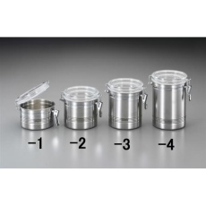 【EA508SR-2】127×124mm/1.15L 密閉容器(ステンレス製/アクリル蓋)