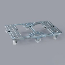 【EA520AR-42】730-830×1050-1150mm/500kg ドーリー(ブレーキ付)