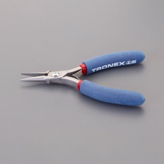 【EA535B-22】136mm 精密プライヤー(ESD/半丸/バネ付)