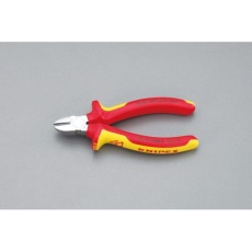 【EA536KG-4】180mm 電工ニッパー・絶縁(グリップ付/メッキ)