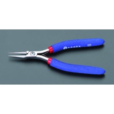 【EA537T-2】170mm 精密用プライヤー(ESD/丸/バネ付)