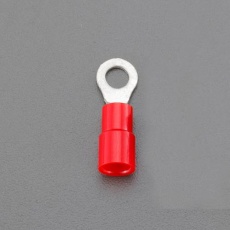 【EA538MB-9】1.25-4M[丸形]絶縁圧着端子(赤/10個)