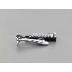 【EA550AY-2】[+ -]ドライバービットセット(ラチェットハンドル付)