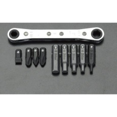 【EA550KD】1/4”Hex ドライバービットセット(ラチェット付)