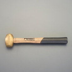 【EA575EL-11】0.23kg/25mm 真鍮ハンマー(木柄)