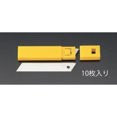 【EA589CA-3】110×18×0.5mm カッターナイフ替刃・折れ線無(10枚)