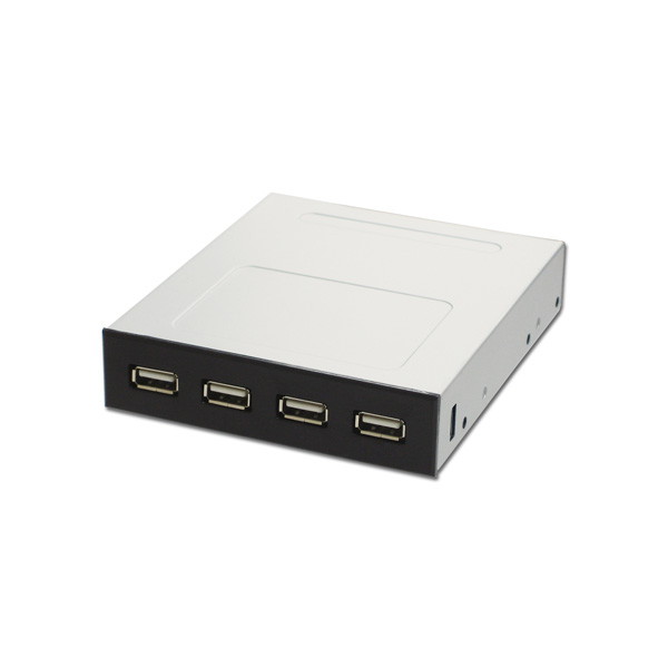 【PF-005D】3.5インチベイ USB2.0フロントパネル ホワイト/ブラック