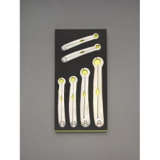 【EA612TA-5】6本組 ユニオン ナットレンチ(ラチェット式)