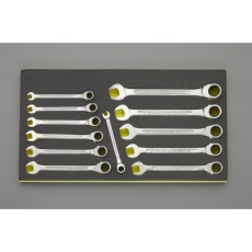 【EA612VA-3】12本組 コンビネーションレンチ(ラチェット式)